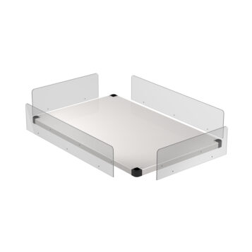 Kit sponde lexan su ripiano inferiore cavalletto