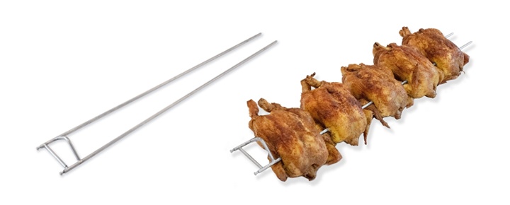 Langer Spieß für Hähnchen